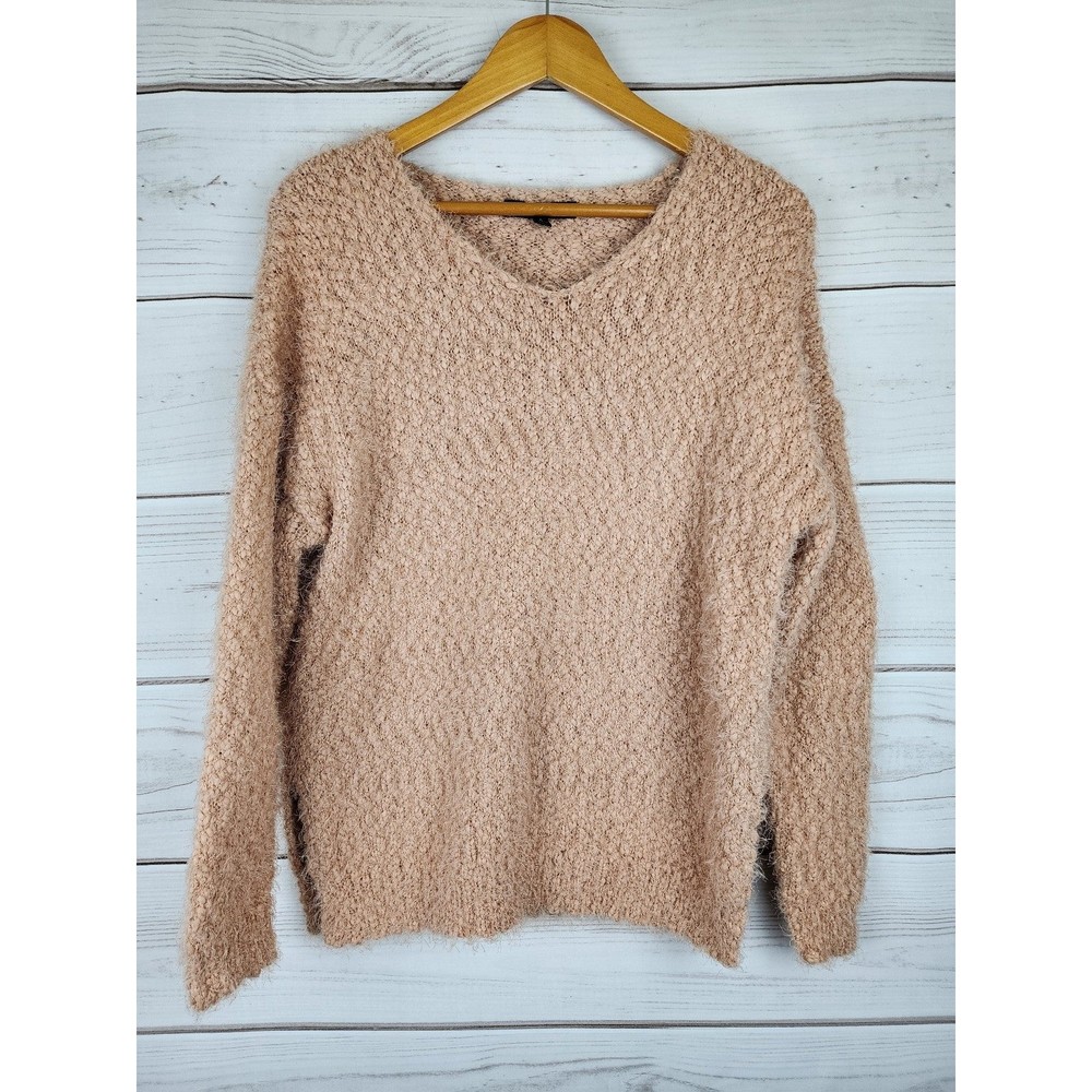 Love Tree Peach Fuzzy Sweater Womens Small